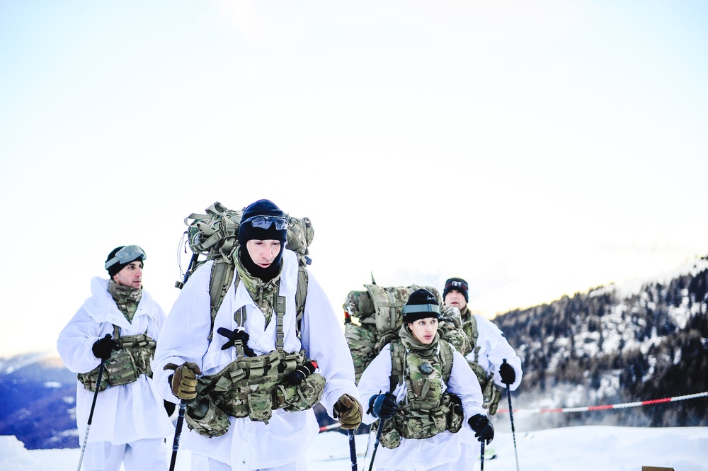 Sky Soldiers train with Julia Brigade in Dolomites