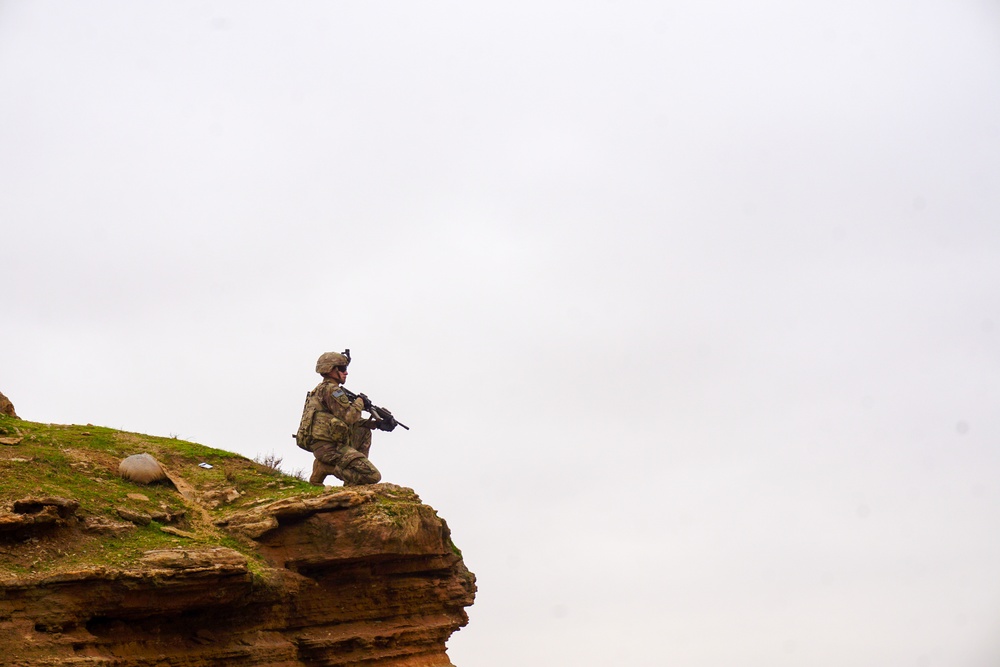 Brave Rifles Troopers Conduct Patrol