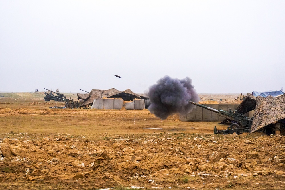 Brave Rifles Troopers on Firebase Saham