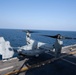 The amphibious assault ship USS Essex (LHD) 2 conducts flight operations