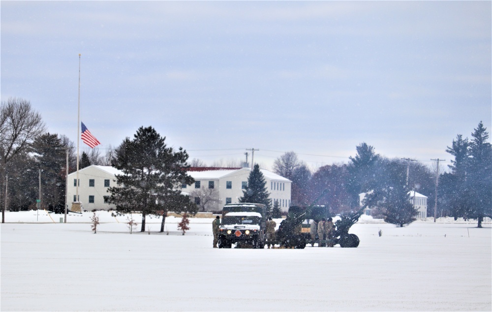 Fort McCoy remembers former President George H. W. Bush with 21-gun artillery salute