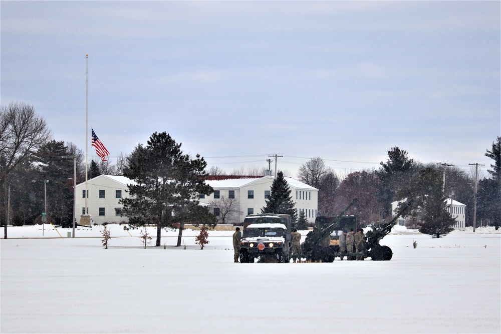 Fort McCoy remembers former President George H. W. Bush with 21-gun artillery salute