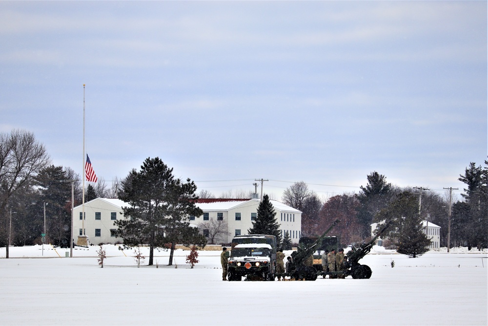 Fort McCoy remembers former President George H. W. Bush with 21-gun artillery salute