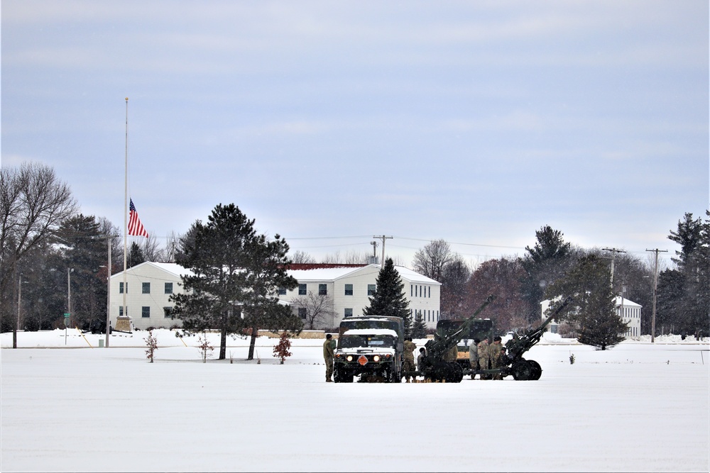 Fort McCoy remembers former President George H. W. Bush with 21-gun artillery salute