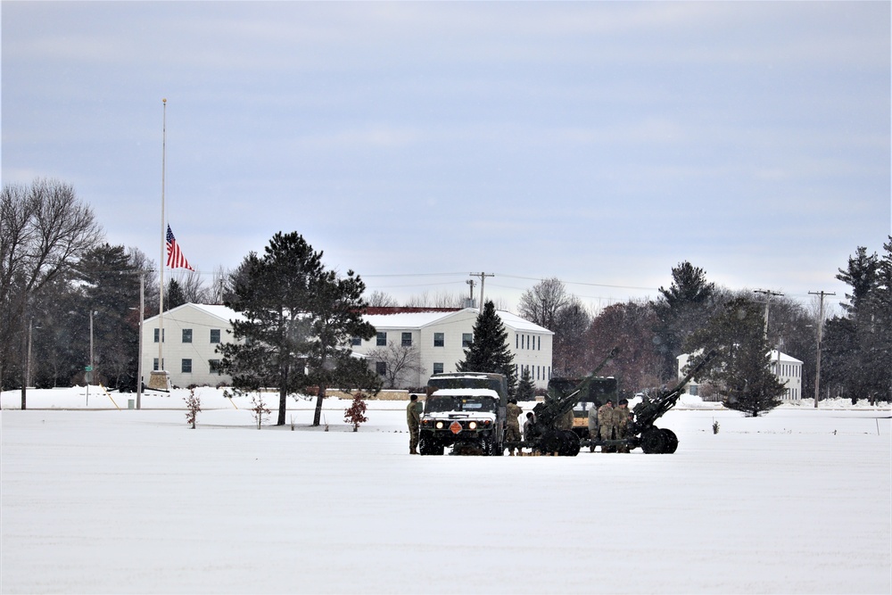 Fort McCoy remembers former President George H. W. Bush with 21-gun artillery salute