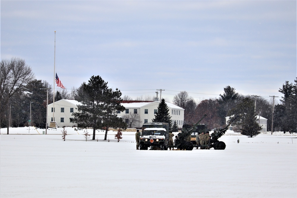 Fort McCoy remembers former President George H. W. Bush with 21-gun artillery salute