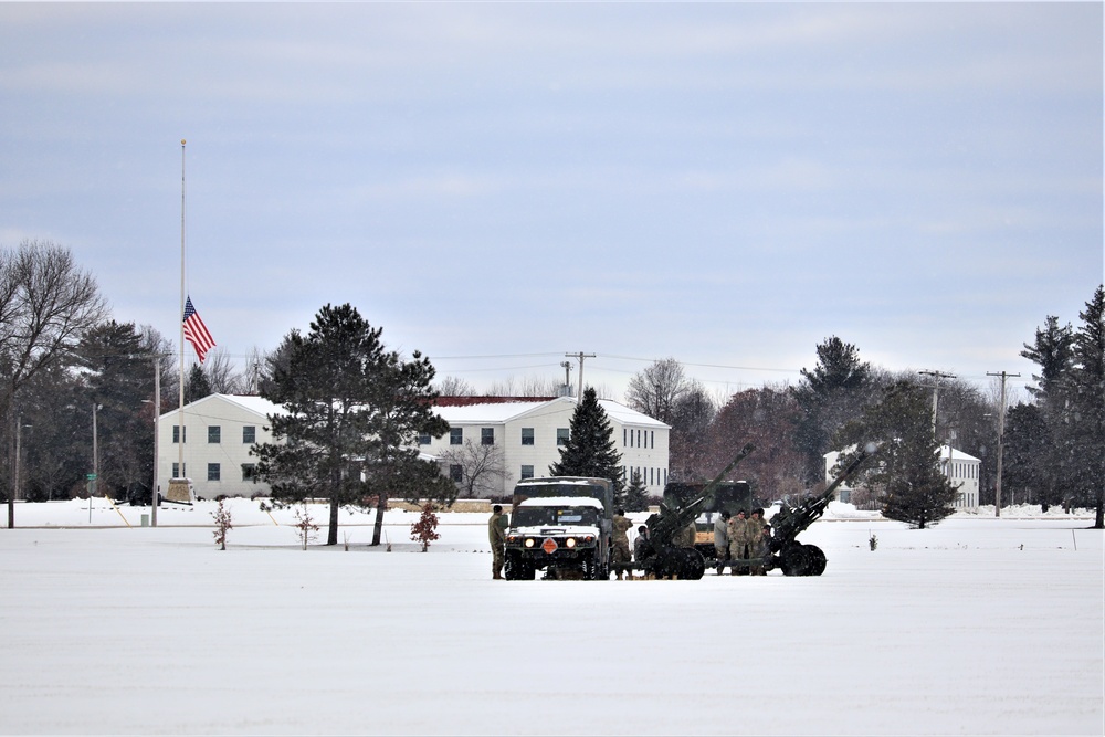 Fort McCoy remembers former President George H. W. Bush with 21-gun artillery salute