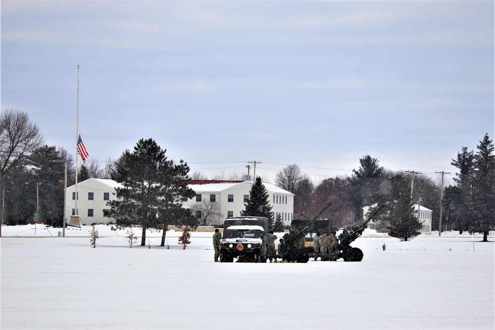 Fort McCoy remembers former President George H. W. Bush with 21-gun artillery salute