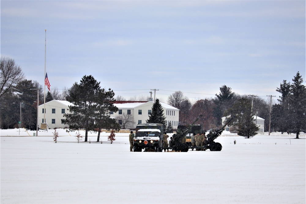 Fort McCoy remembers former President George H. W. Bush with 21-gun artillery salute