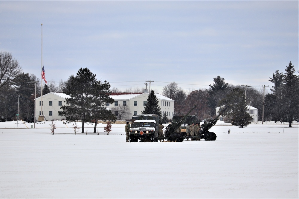 Fort McCoy remembers former President George H. W. Bush with 21-gun artillery salute