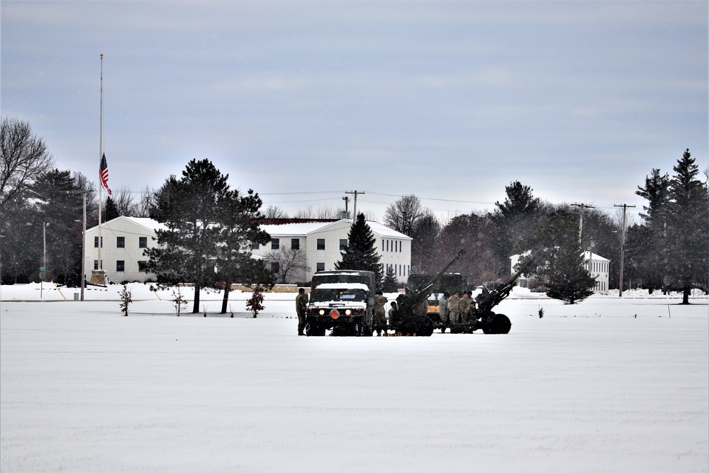 Fort McCoy remembers former President George H. W. Bush with 21-gun artillery salute