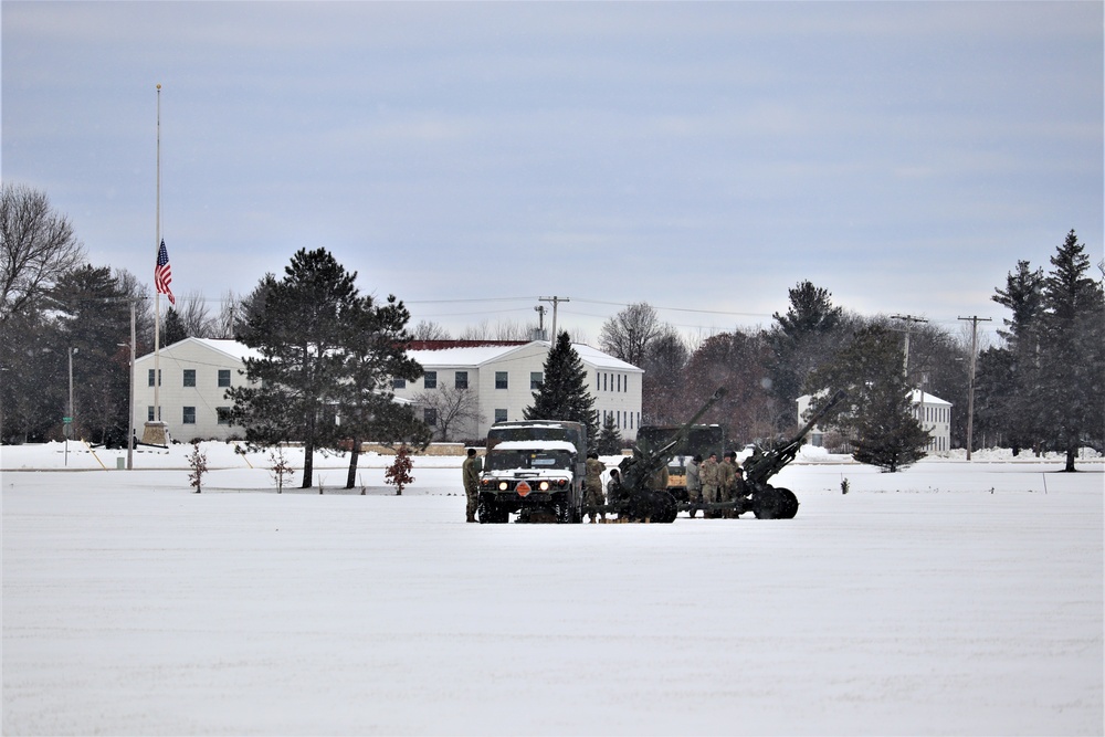 Fort McCoy remembers former President George H. W. Bush with 21-gun artillery salute