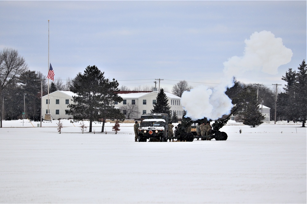 Fort McCoy remembers former President George H. W. Bush with 21-gun artillery salute