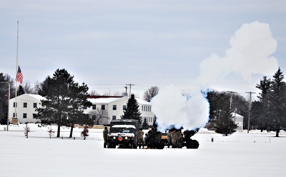 Fort McCoy remembers former President George H. W. Bush with 21-gun artillery salute