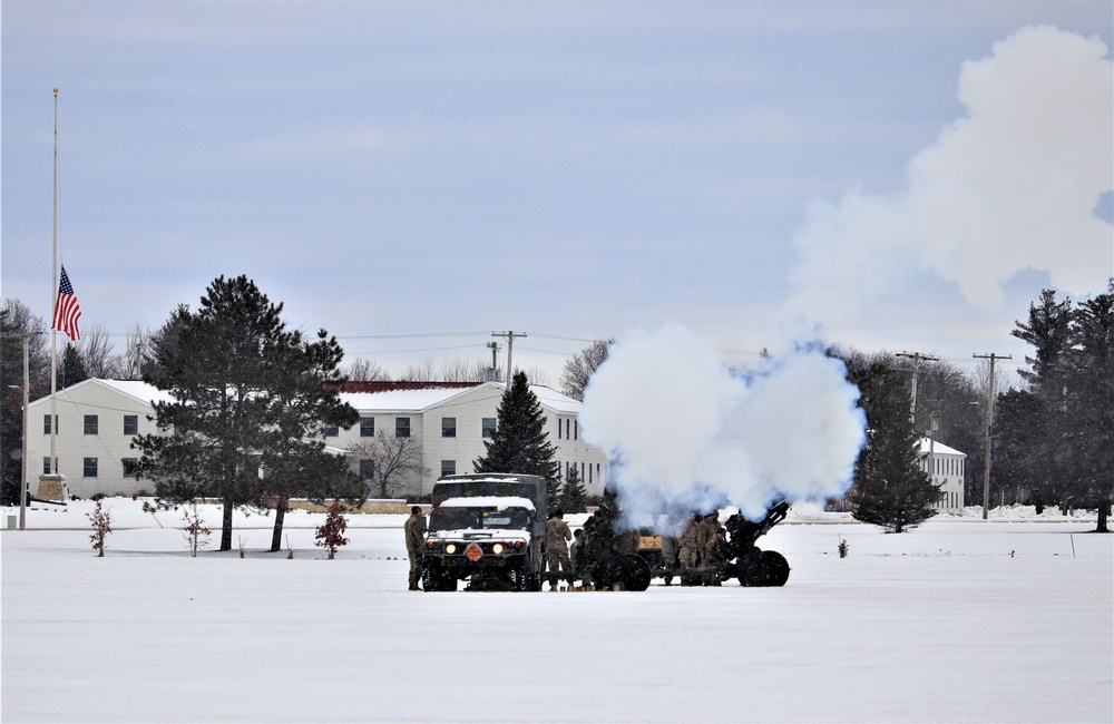 Fort McCoy remembers former President George H. W. Bush with 21-gun artillery salute