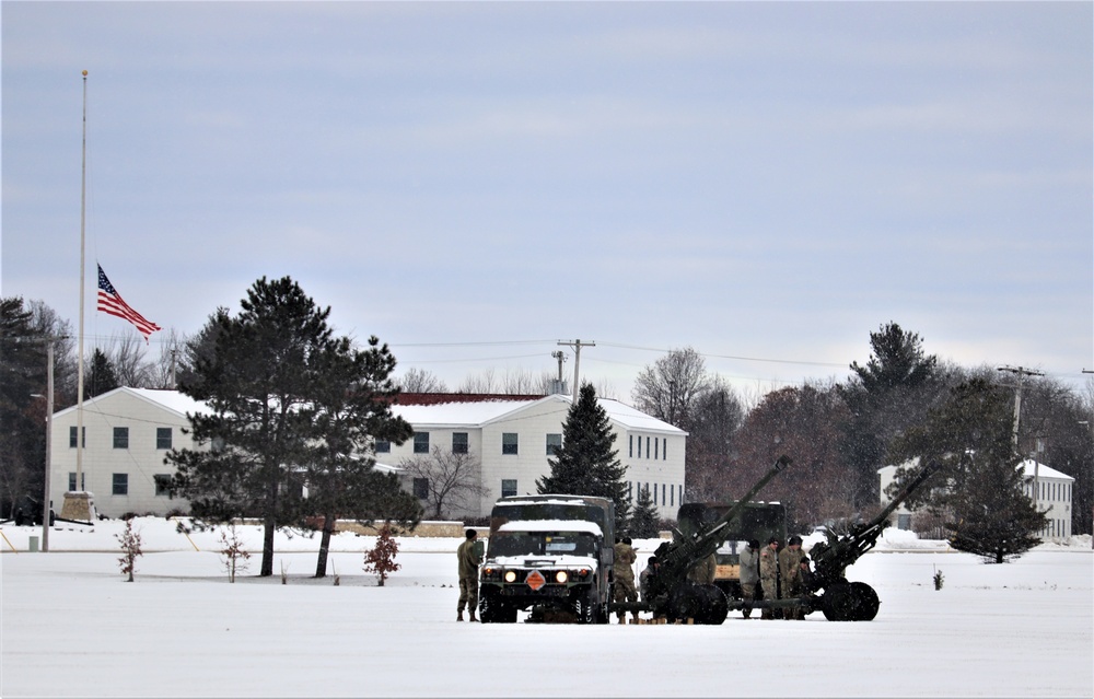 Fort McCoy remembers former President George H. W. Bush with 21-gun artillery salute