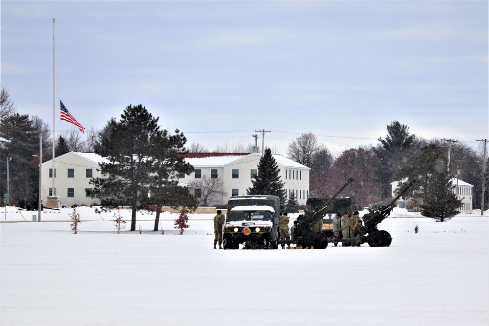 Fort McCoy remembers former President George H. W. Bush with 21-gun artillery salute