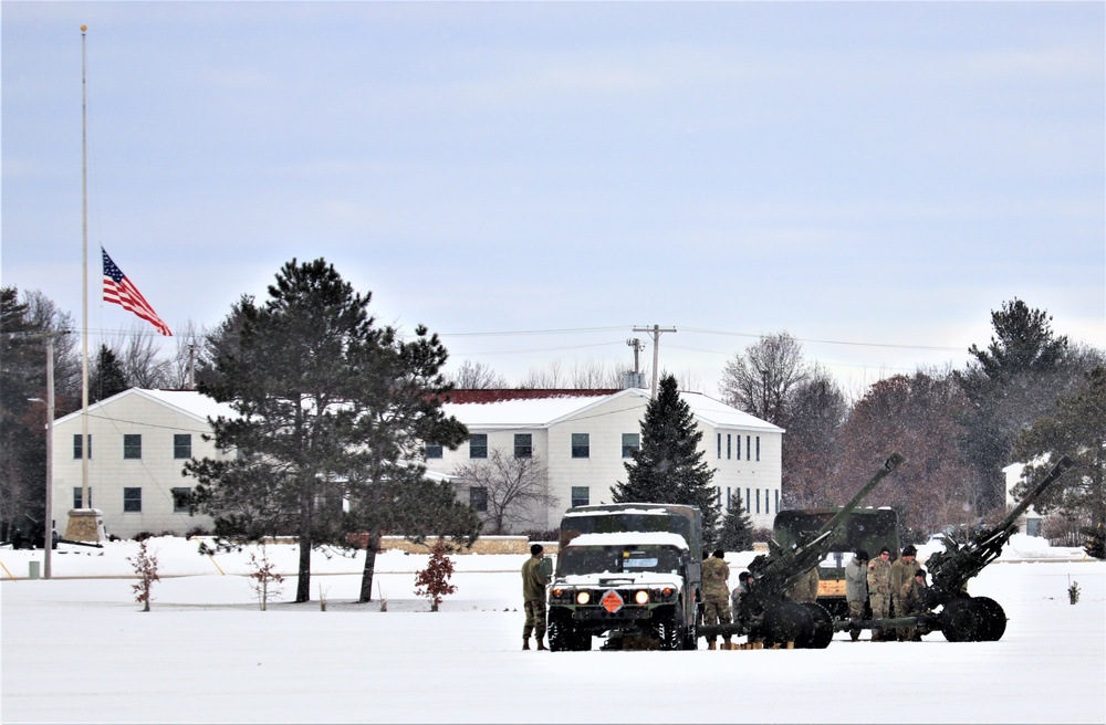 Fort McCoy remembers former President George H. W. Bush with 21-gun artillery salute