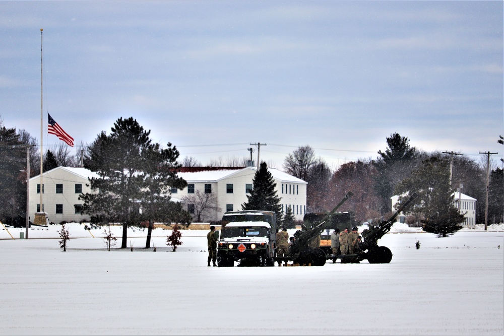 Fort McCoy remembers former President George H. W. Bush with 21-gun artillery salute