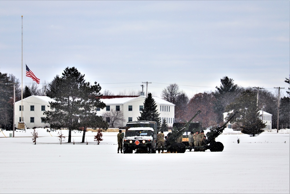 Fort McCoy remembers former President George H. W. Bush with 21-gun artillery salute