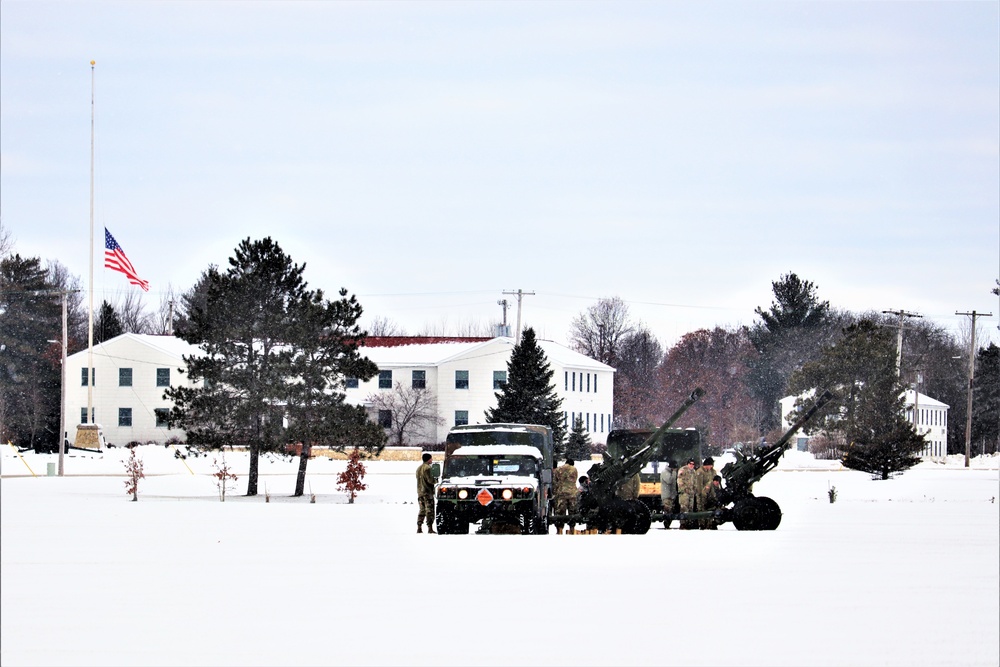 Fort McCoy remembers former President George H. W. Bush with 21-gun artillery salute