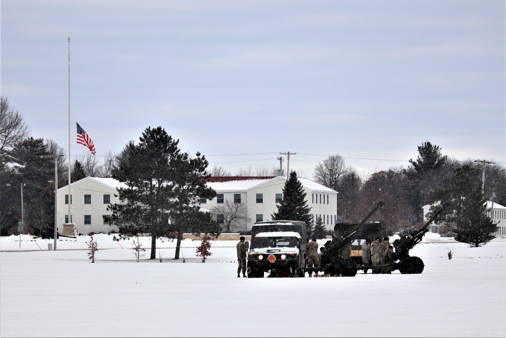 Fort McCoy remembers former President George H. W. Bush with 21-gun artillery salute