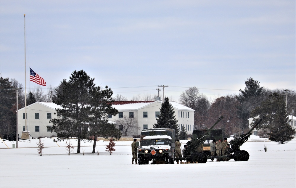 Fort McCoy remembers former President George H. W. Bush with 21-gun artillery salute