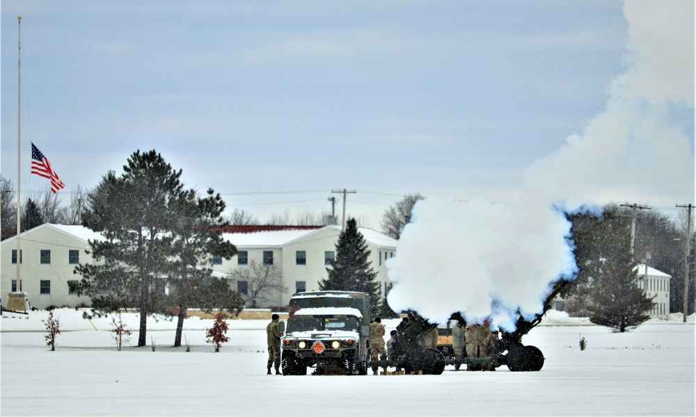 Fort McCoy remembers former President George H. W. Bush with 21-gun artillery salute