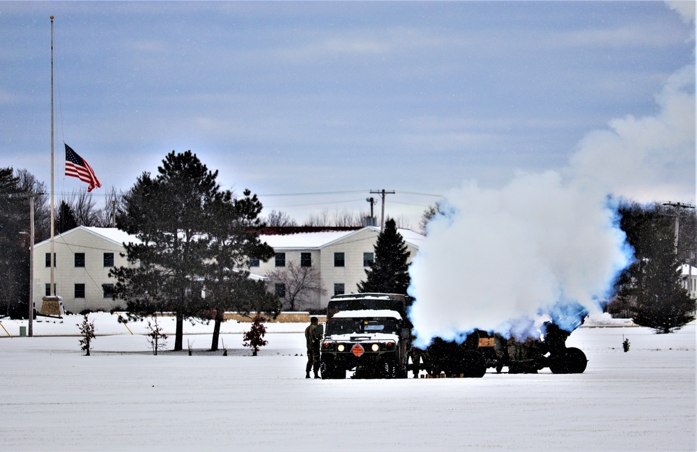 Fort McCoy remembers former President George H. W. Bush with 21-gun artillery salute