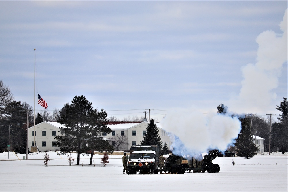 Fort McCoy remembers former President George H. W. Bush with 21-gun artillery salute