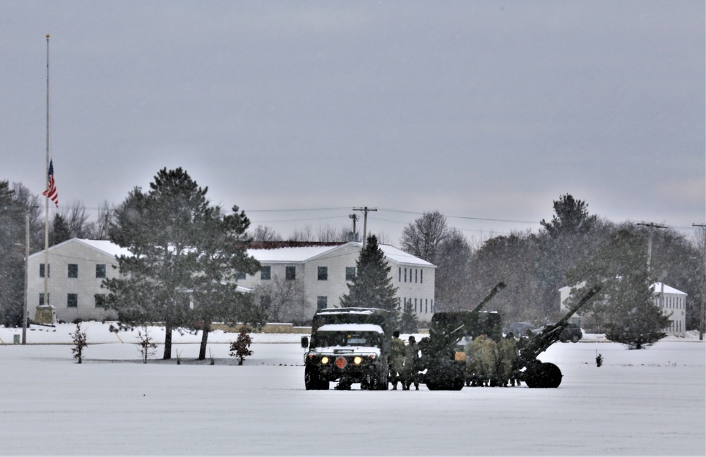 Fort McCoy remembers former President George H. W. Bush with 21-gun artillery salute