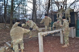 New York Army National Guard leaders test themselves on West Point leader reaction course