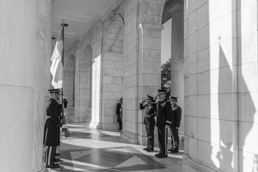 Air Chief Mashal Hadi Tjahjanto, Commander-in-Chief, Indonesian Armed Forces, Participates in an Armed Forces Full Honors Wreath-Laying Ceremony at the Tomb of the Unknown Soldier