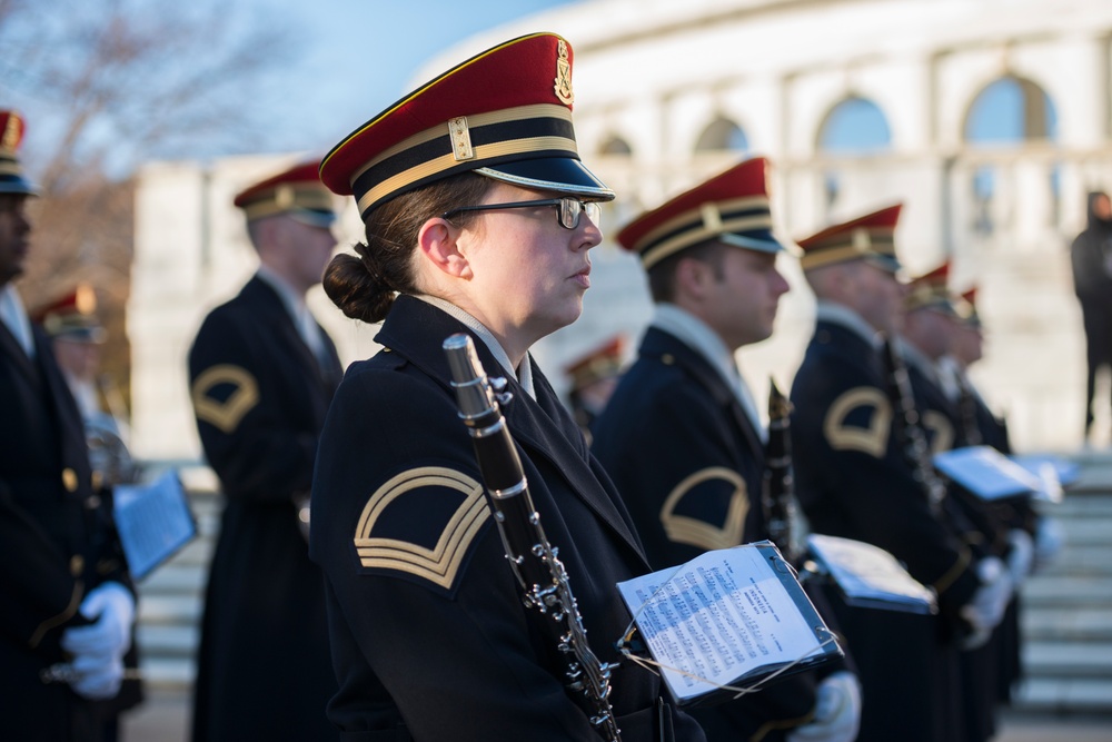 Air Chief Mashal Hadi Tjahjanto, Commander-in-Chief, Indonesian Armed Forces, Participates in an Armed Forces Full Honors Wreath-Laying Ceremony at the Tomb of the Unknown Soldier