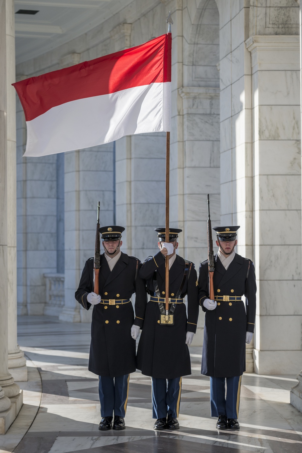 Air Chief Mashal Hadi Tjahjanto, Commander-in-Chief, Indonesian Armed Forces, Participates in an Armed Forces Full Honors Wreath-Laying Ceremony at the Tomb of the Unknown Soldier