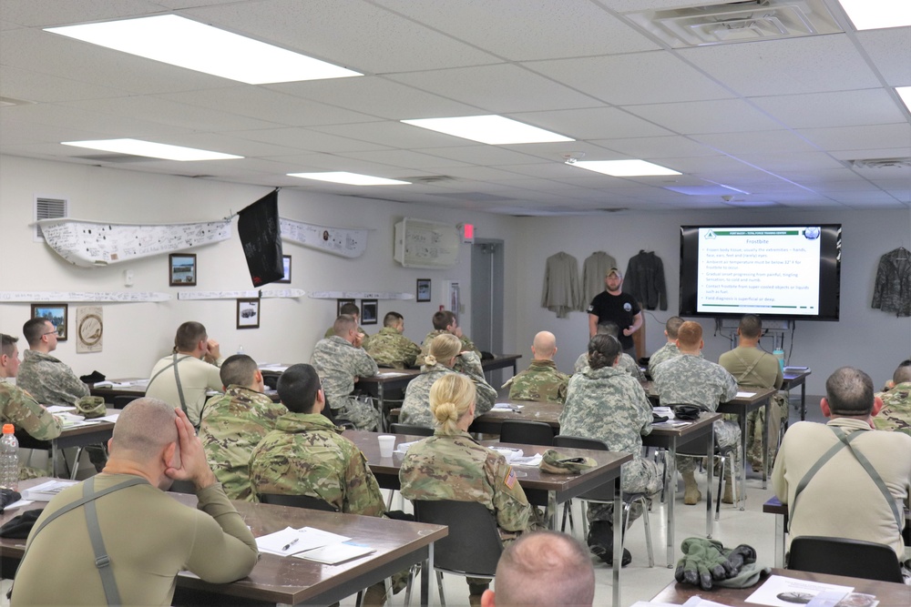 Classroom instruction for CWOC Class 19-01 at Fort McCoy