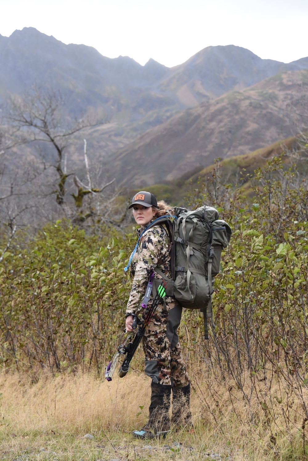 Coast Guard female explores, hunts, Kodiak, Alaska