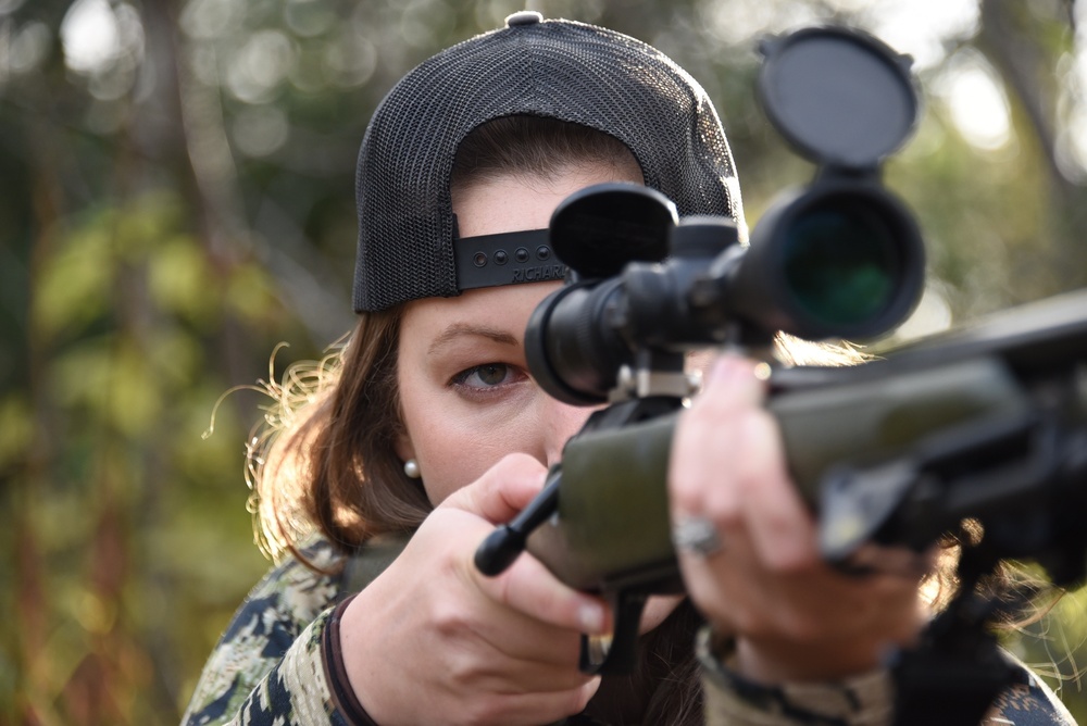 Coast Guard female hunts Kodiak, Alaska
