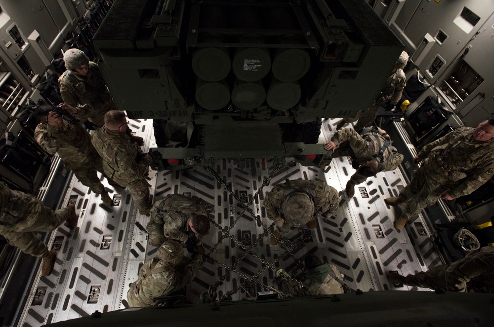 Army, Air Force performs HIMARS exercise in C-17