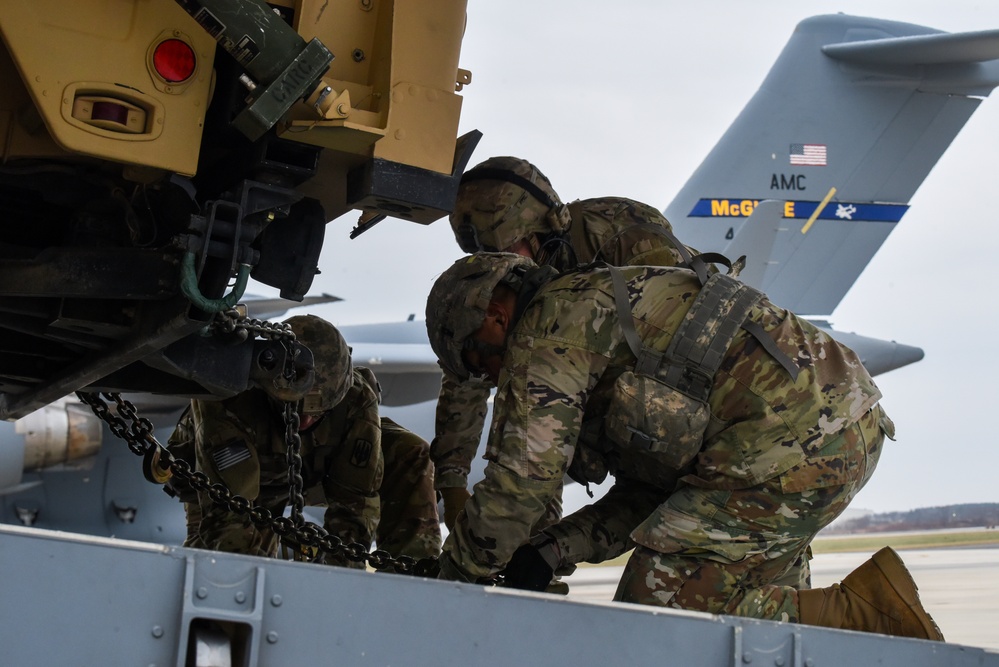 Army, Air Force performs HIMARS exercise in C-17