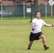 527 CSSB soldier practices during Staff Sgt. Paul Lambers Soccer Tournament