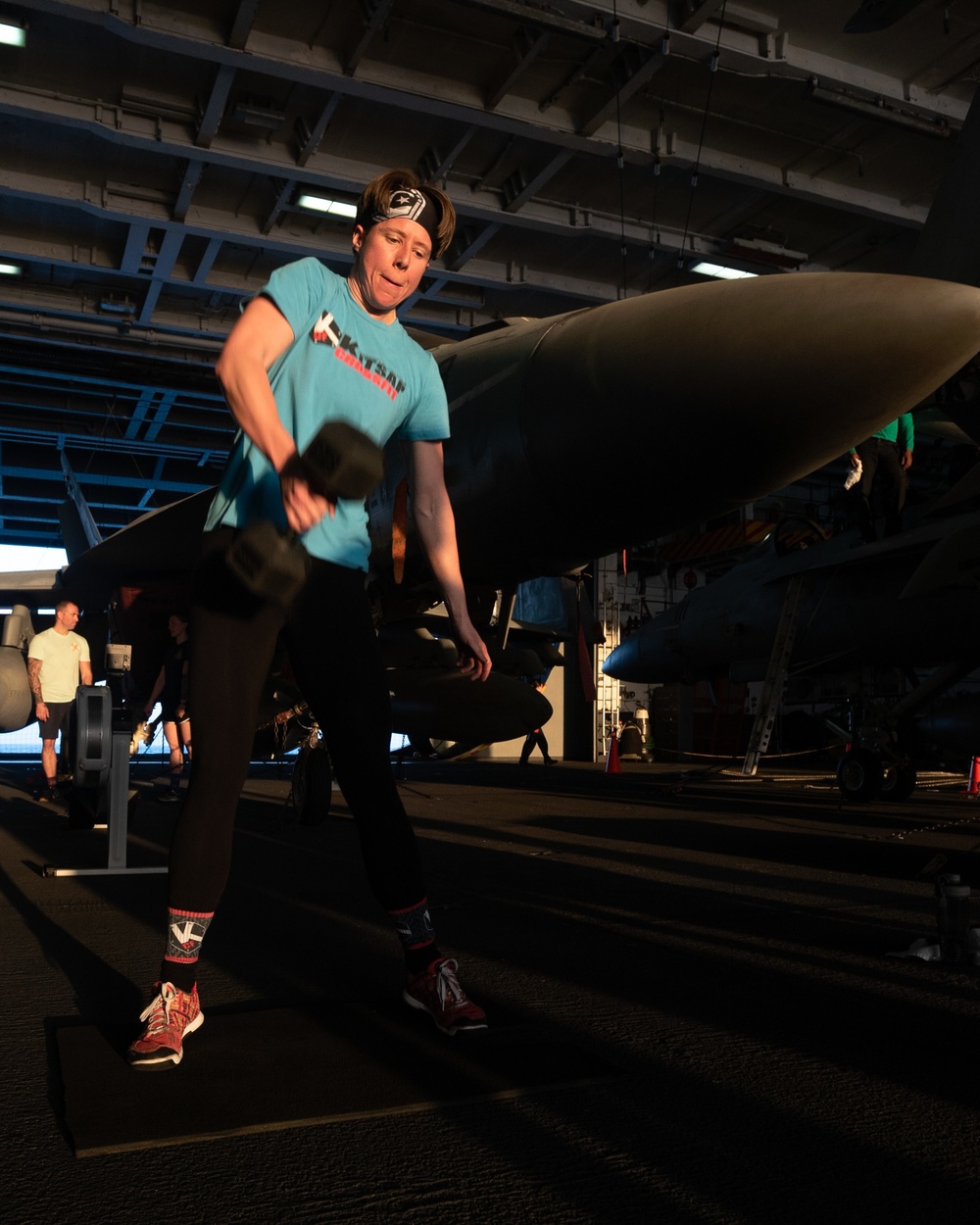 U.S. Sailor participates in fitness competition