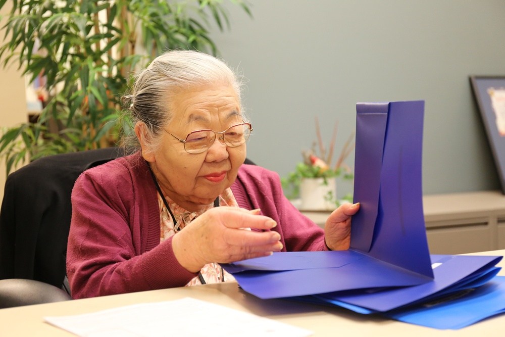 Hospital volunteer 'Mama Yukie' reflects on 73 years of continued service with Army in Japan
