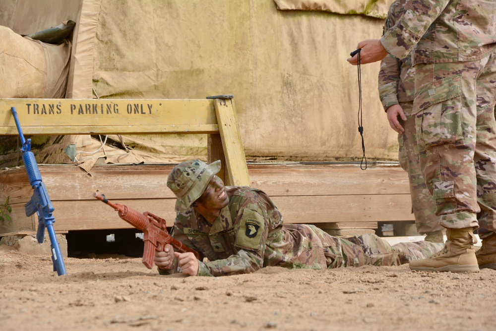 East Africa Response Force train for Expert Infantryman Badge while deployed