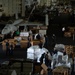 U.S Sailors move cargo during a replenishment-at-sea