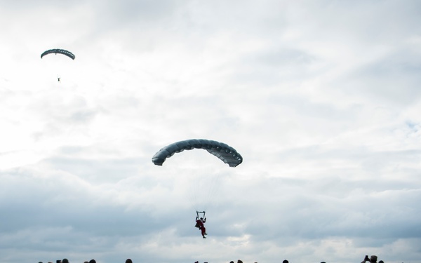 Santa, Elves jump for Operation Toy Drop 2018