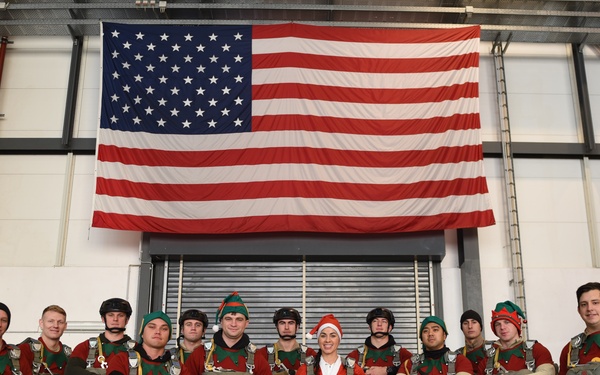 Santa, Elves jump for Operation Toy Drop 2018