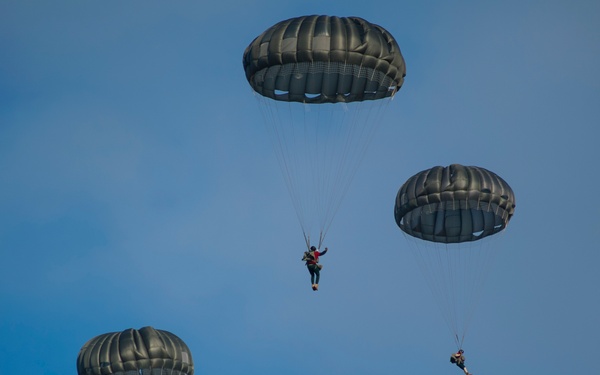 Santa, Elves jump for Operation Toy Drop 2018