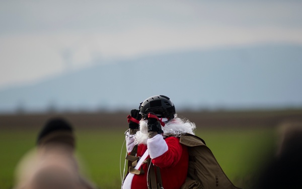 Santa, Elves jump for Operation Toy Drop 2018