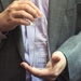 Presidential Rank Award in hands